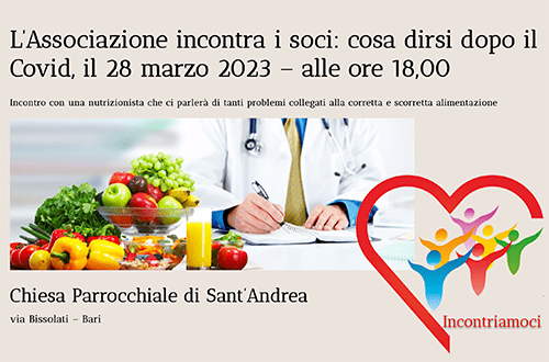 Incontriamoci – l’associazione incontra i soci – 28/03/2023